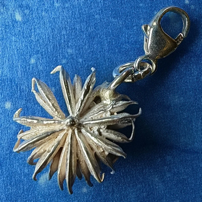 Blumen Schmuck Nelkenwurz Silber