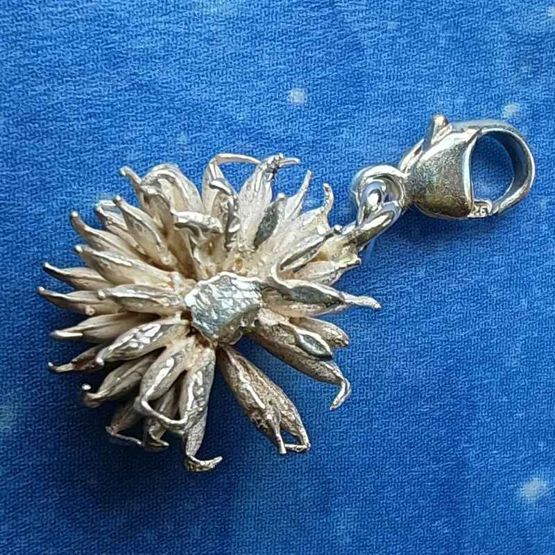 Blumen Schmuck Nelkenwurz Silber