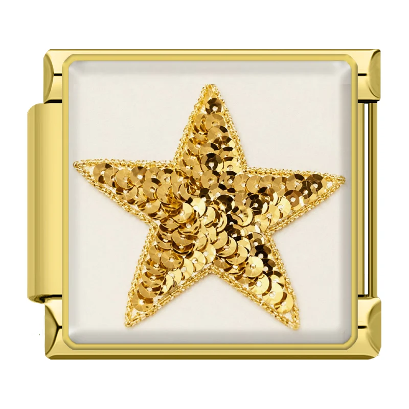 Glitzernder Gold Stern
