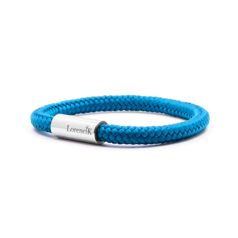 Nautic Force Small – Marine Tide | Segeltauarmband Herren Meerblau 6mm