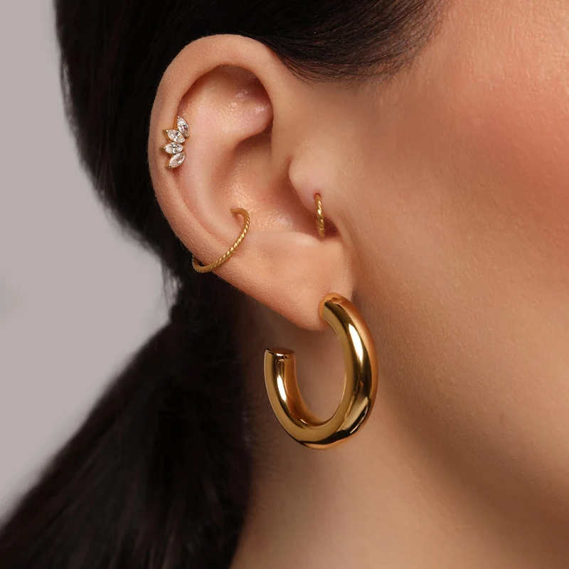 Sara Ohrringe | 18K vergoldet