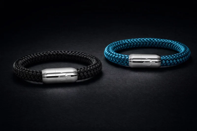 Nautic Force – Ocean Trident | Segeltauarmband Herren Grün 8mm