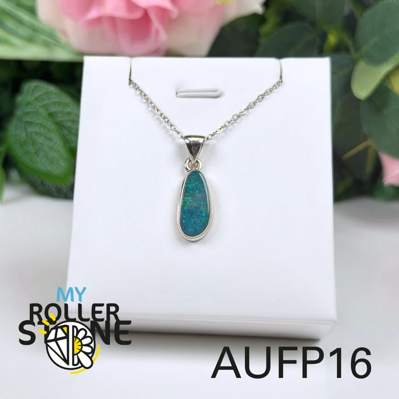 Australischer Opal-Silberanhänger #FP16