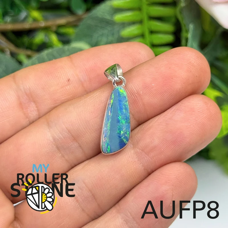 Australischer Opal-Silberanhänger #UFP8