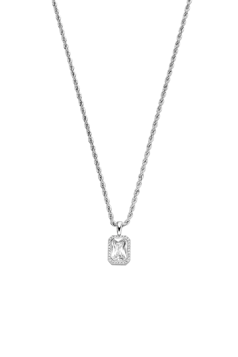 Pavé Emerald Pendant Necklace