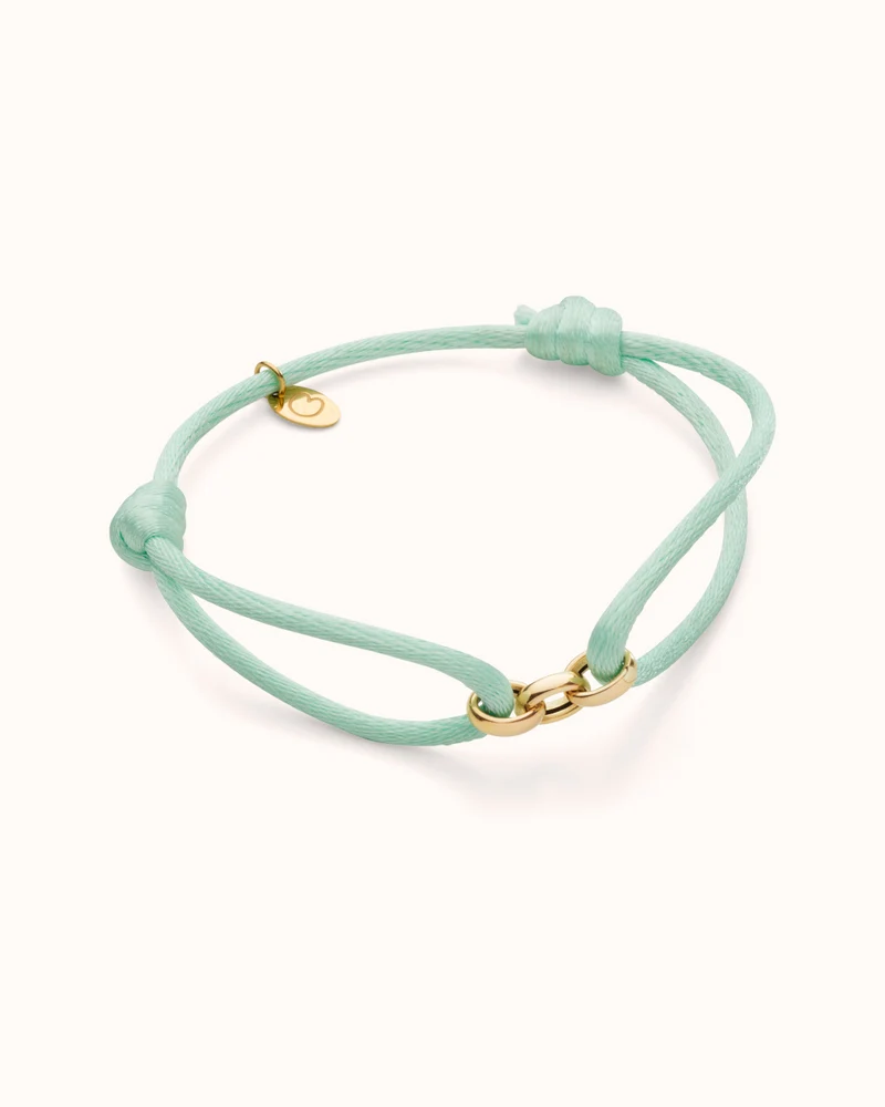 14k Mini Jasseron Armband - Gepersonaliseerde Armband