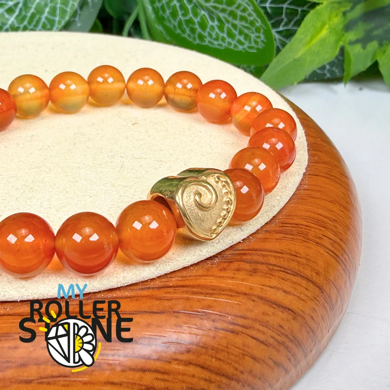 Goldene Spirale Herzperle