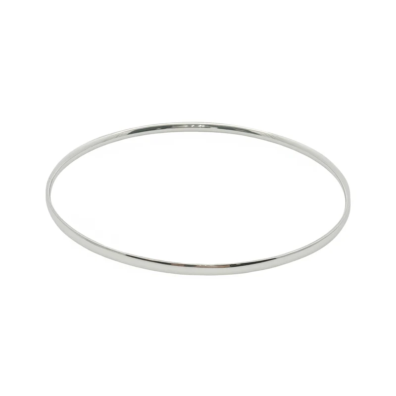 Solid Oval Smooth Slip-On Bangle