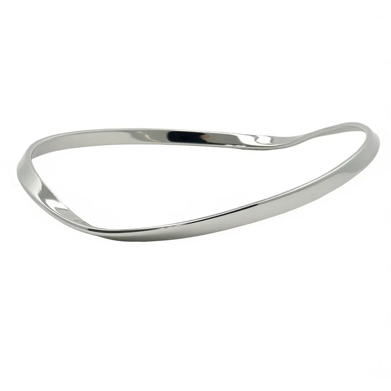 Solid Twisted Slip-On Bangle
