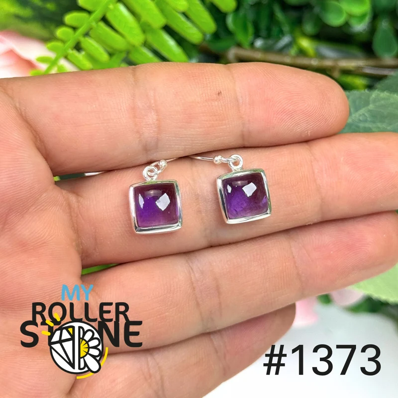 Silberne Amethyst-Ohrringe Nr. 1373