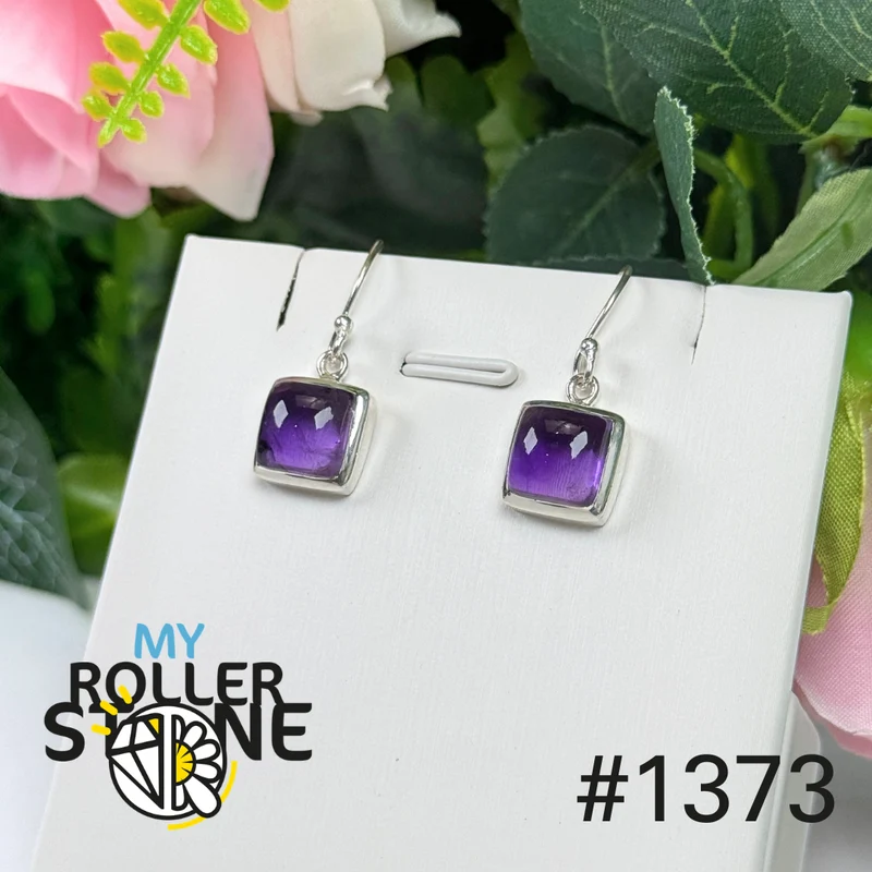 Silberne Amethyst-Ohrringe Nr. 1373