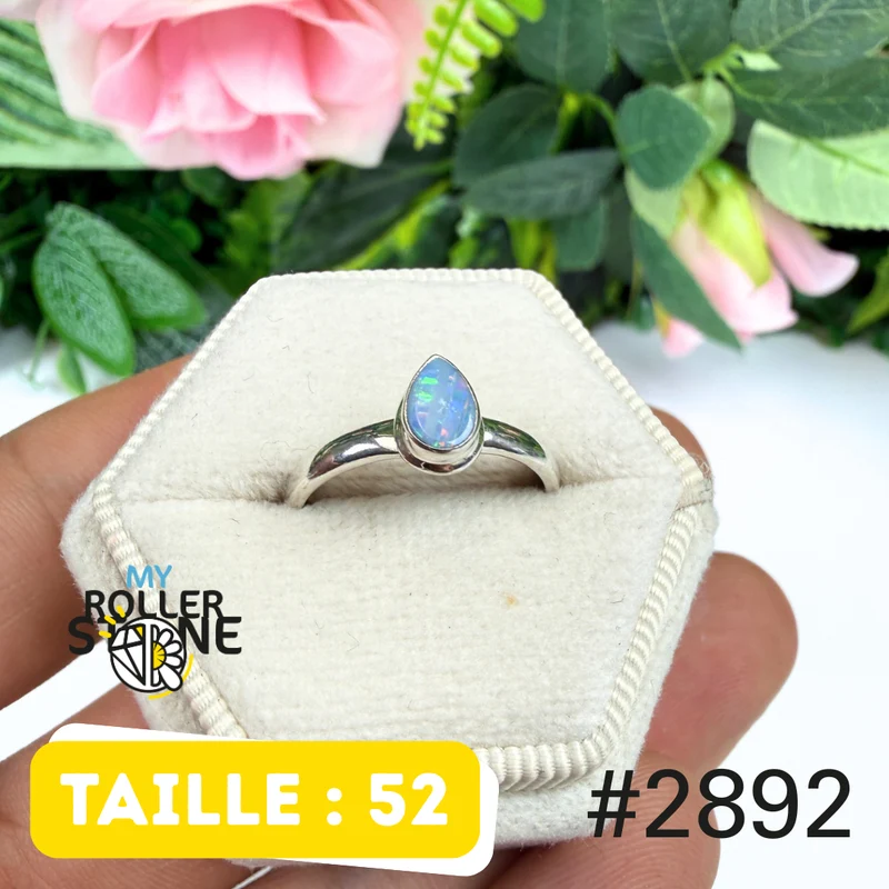 Australischer Opal-Silberring Nr. 2892
