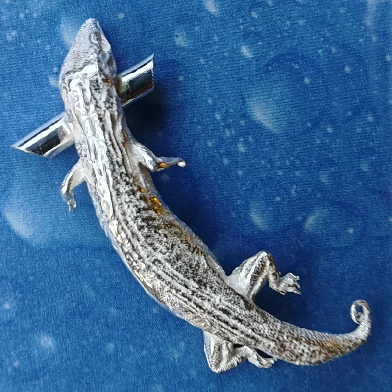 Echse Eidechse Schmuck Silber