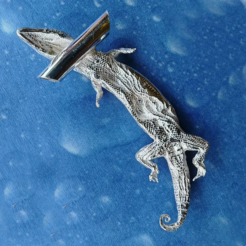 Echse Eidechse Schmuck Silber