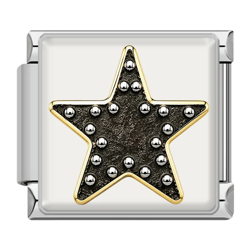 Silber gepunkteter Stern