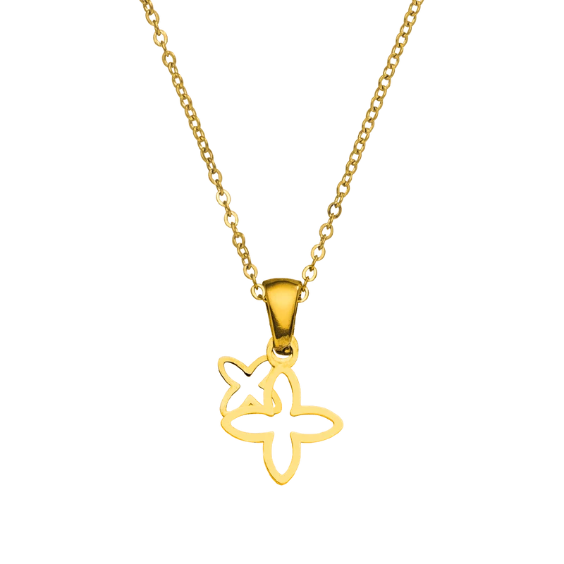 2 Flowers Kette | 18K vergoldet