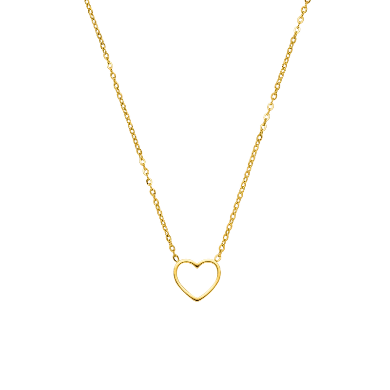 Fine Heart Halskette | 18K vergoldet