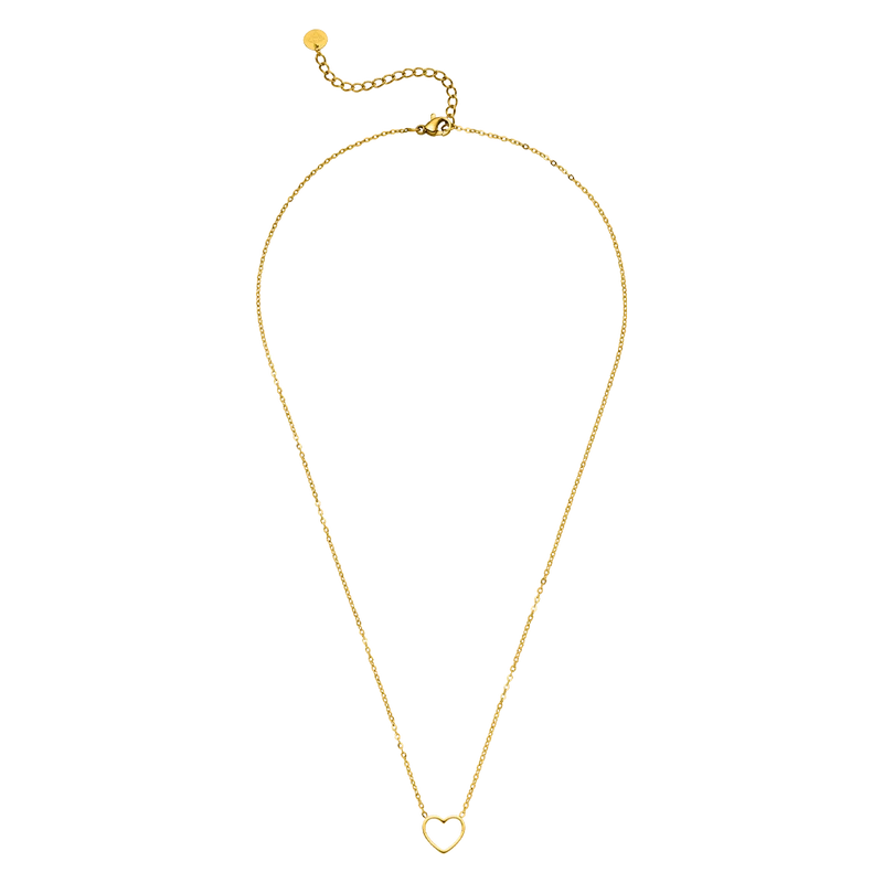 Fine Heart Halskette | 18K vergoldet