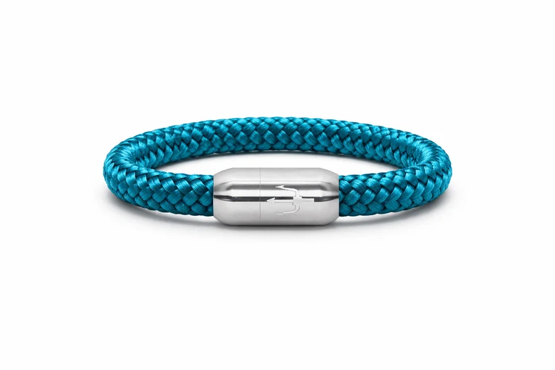 Nautic Force – Ocean Trident | Segeltauarmband Herren Grün 8mm
