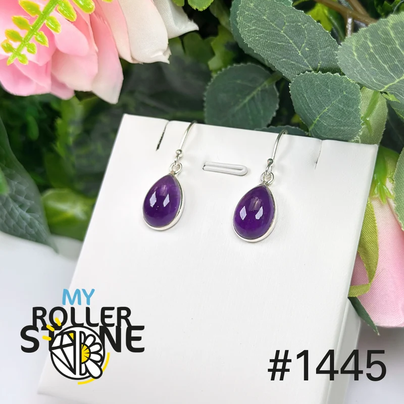 Silberne Amethyst-Ohrringe Nr. 1445