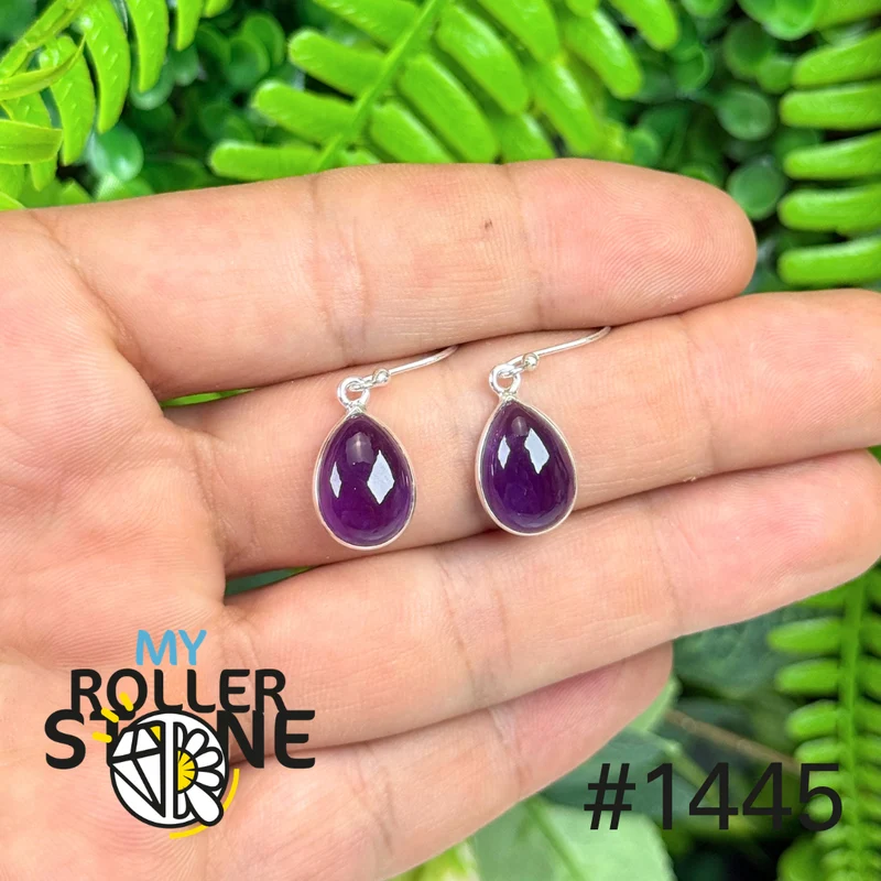 Silberne Amethyst-Ohrringe Nr. 1445