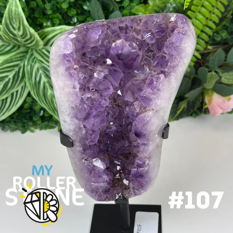 Amethyst-Geode auf Stand Nr. 107