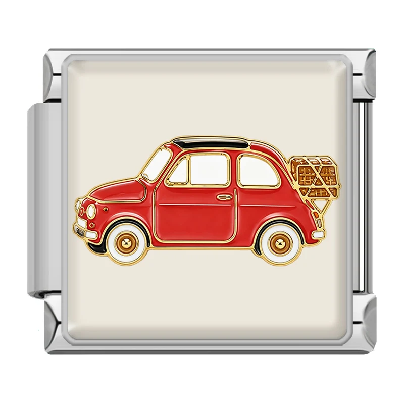 Roter Oldtimer Silber