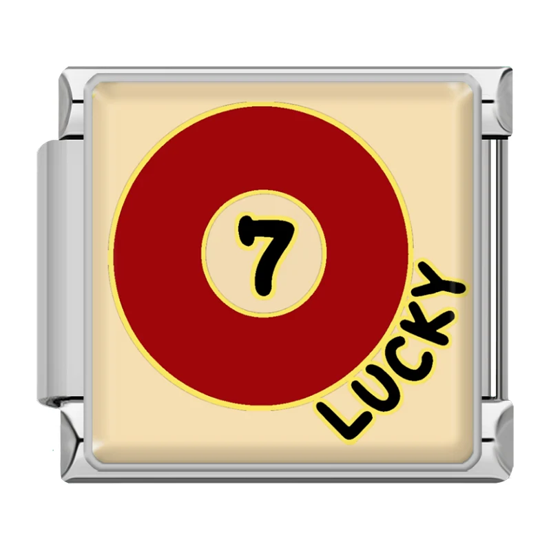 "Lucky" Billiardball Silber