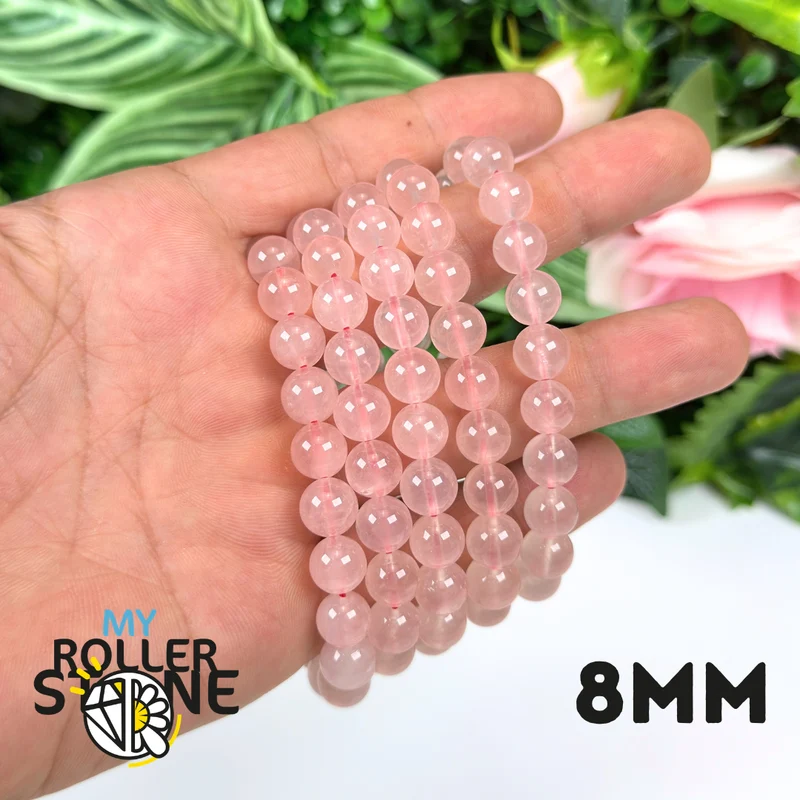 Rosenquarz-Armband „Grapefruit“