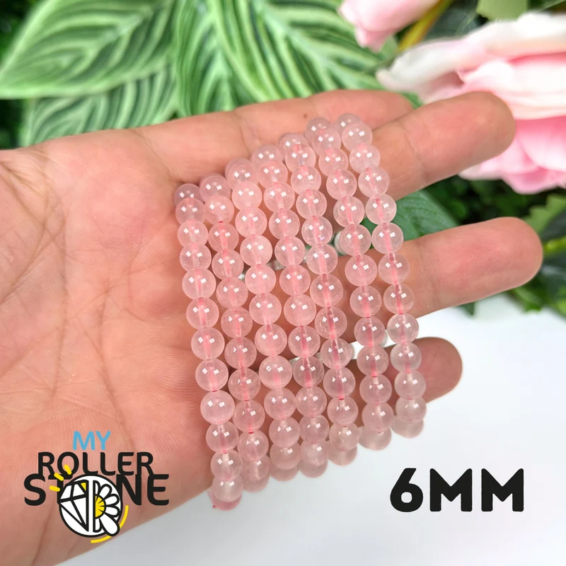 Rosenquarz-Armband „Grapefruit“