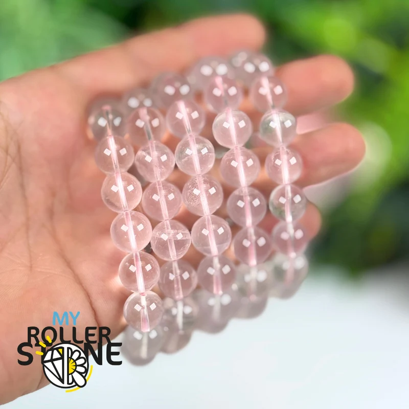 Perlenarmband 12–12,5 mm Sternenrosenquarz
