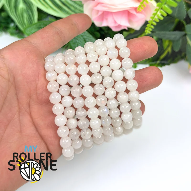 Mehrfarbiges Mondsteinarmband Indien