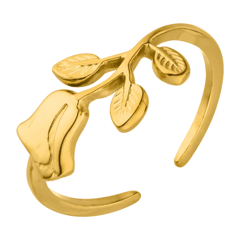 Rosen Ring | 18K vergoldet