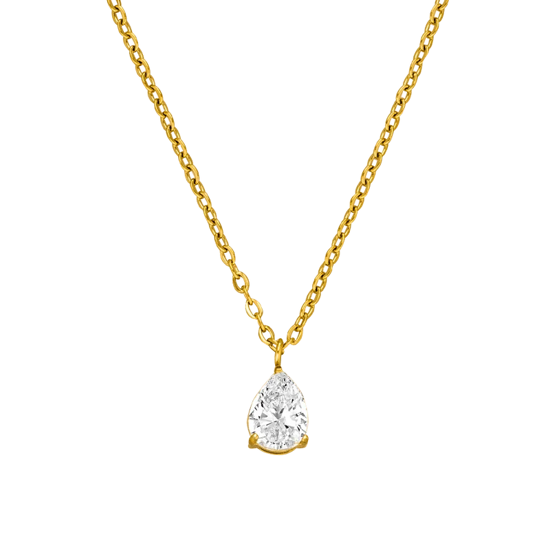 Teardrop Halskette | 18K vergoldet