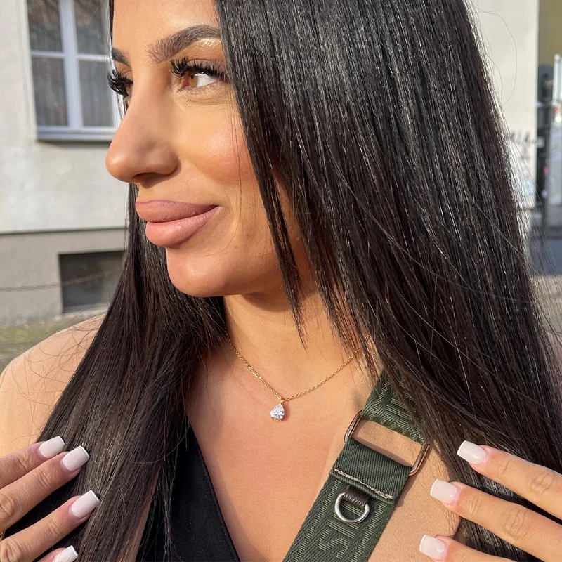 Teardrop Halskette | 18K vergoldet