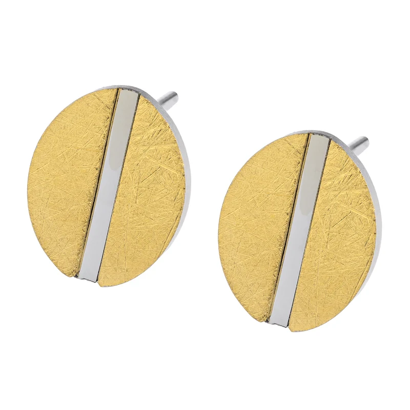 Edelstahl Ohrstecker vergoldet ERNSTES DESIGN E750