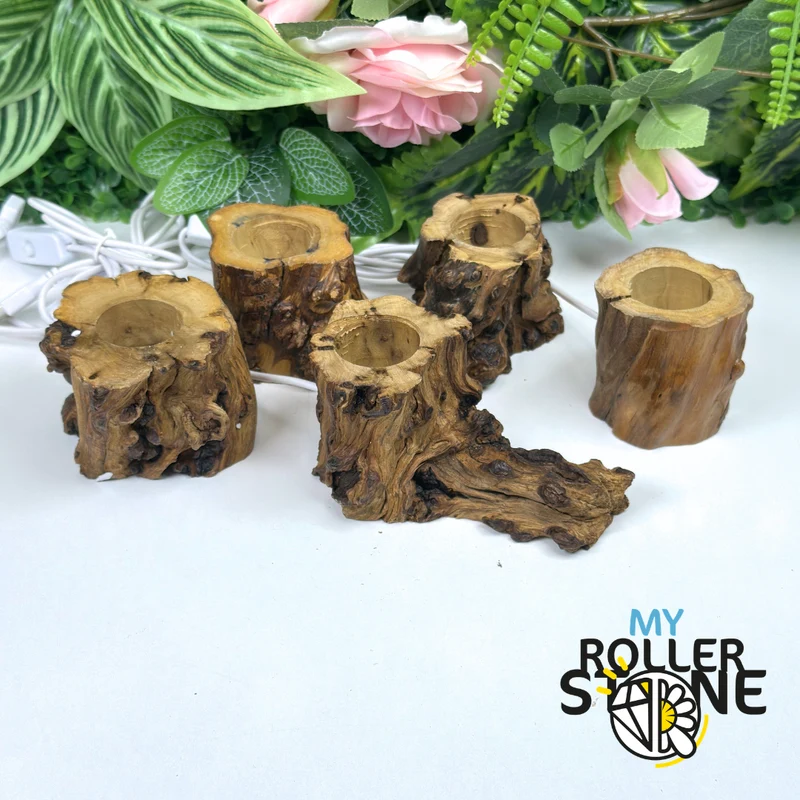 LED-Ständer aus Holz für Kugel