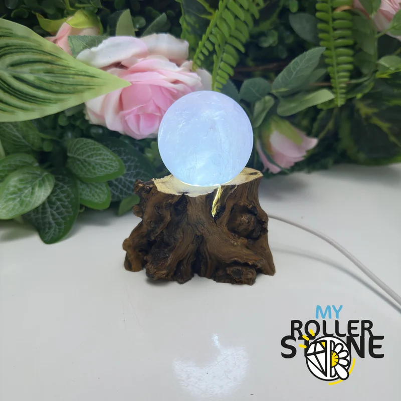 LED-Ständer aus Holz für Kugel