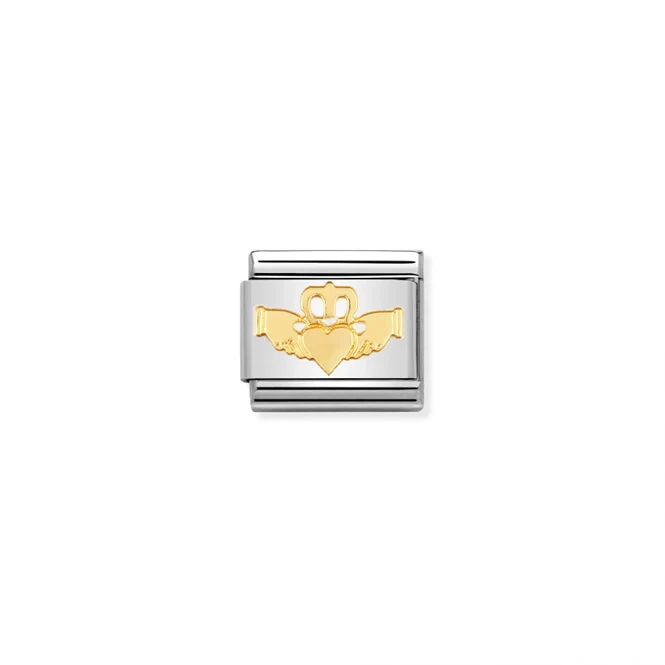 Classic Gold Claddagh Heart and Crown Faith & Religion Charms
