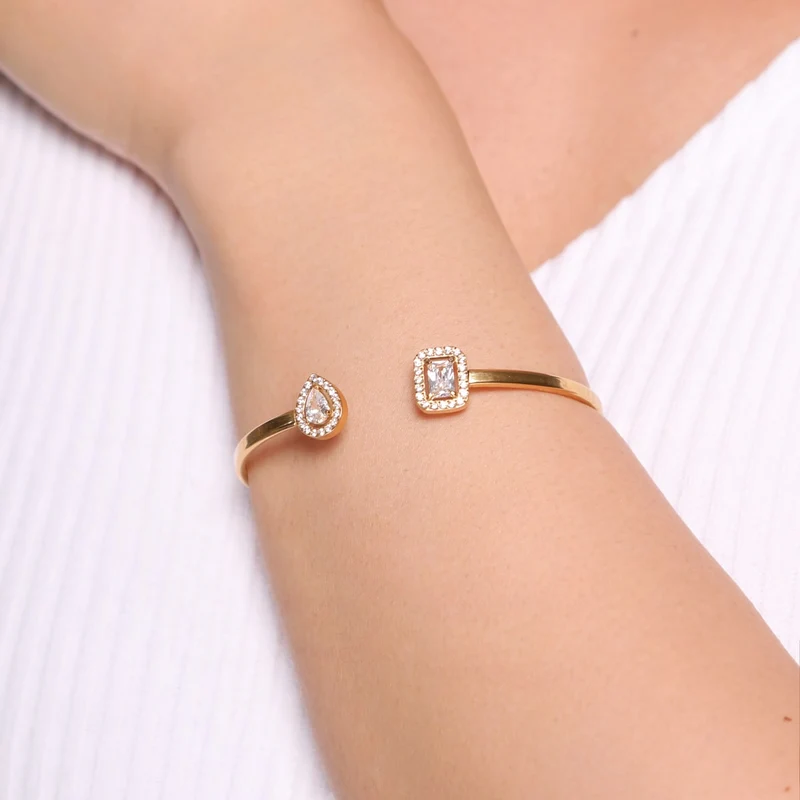 Big Shine Armreif | 18K vergoldet