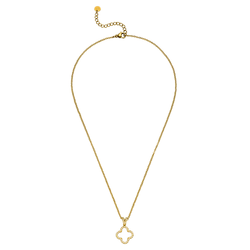 Bright Clover Kette | 18K vergoldet