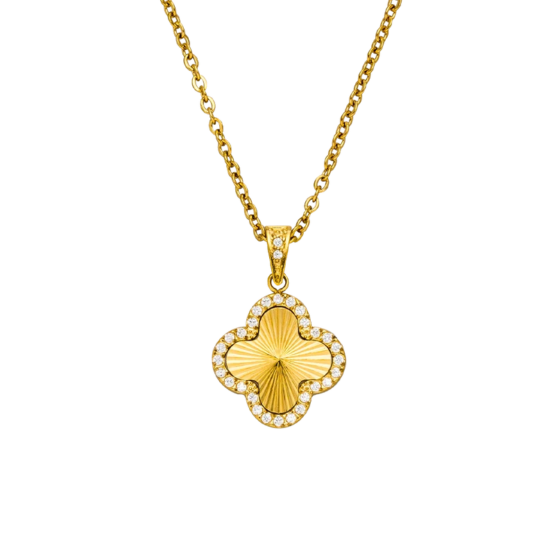Glamour Clover Kette | 18K vergoldet