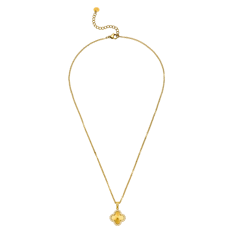 Glamour Clover Kette | 18K vergoldet