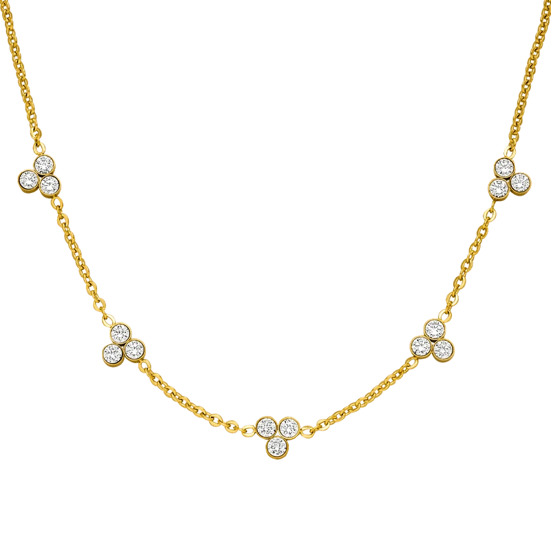 Cute Three Halskette | 18K vergoldet