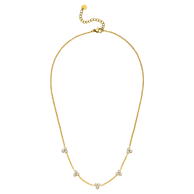 Cute Three Halskette | 18K vergoldet