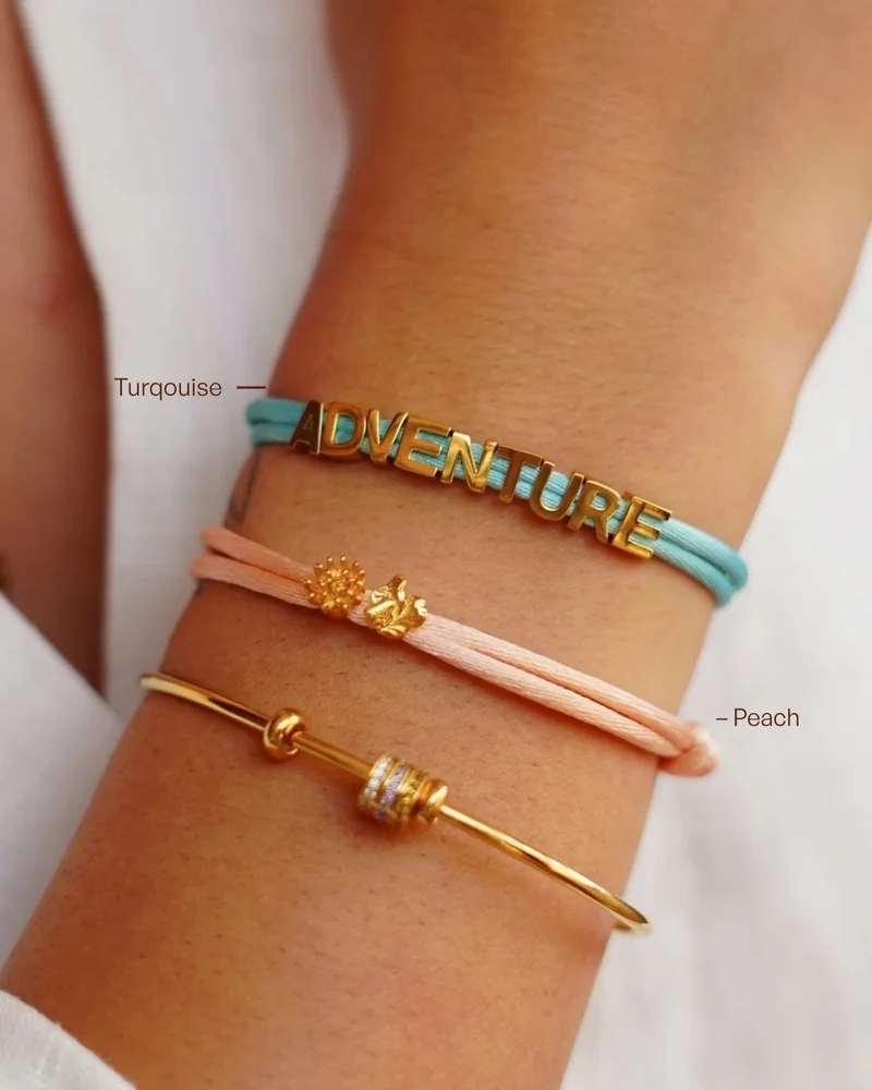 Geboortebloem Beads Armband - Verguld - Gepersonaliseerde Armband