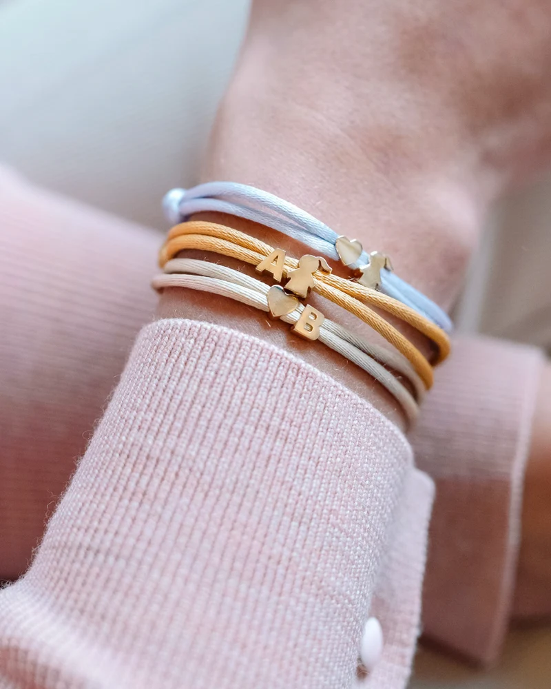 14k PROUD MOM Letter Armband - Gepersonaliseerde Armband