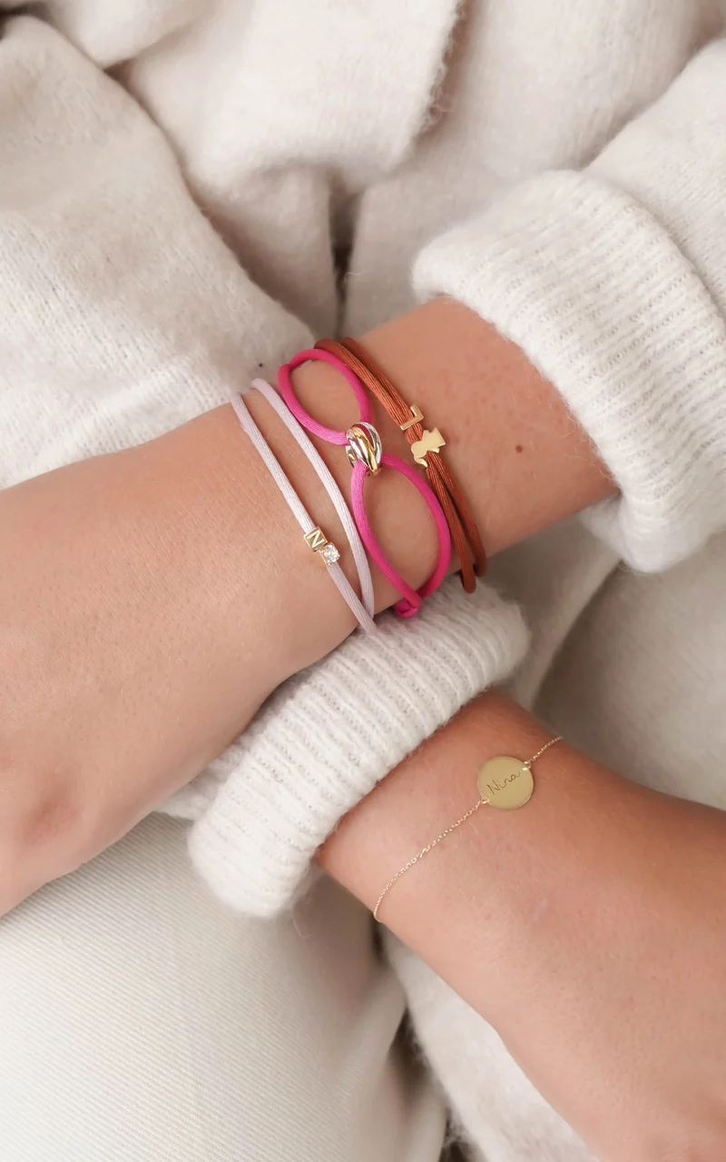 14k PROUD MOM Letter Armband - Gepersonaliseerde Armband