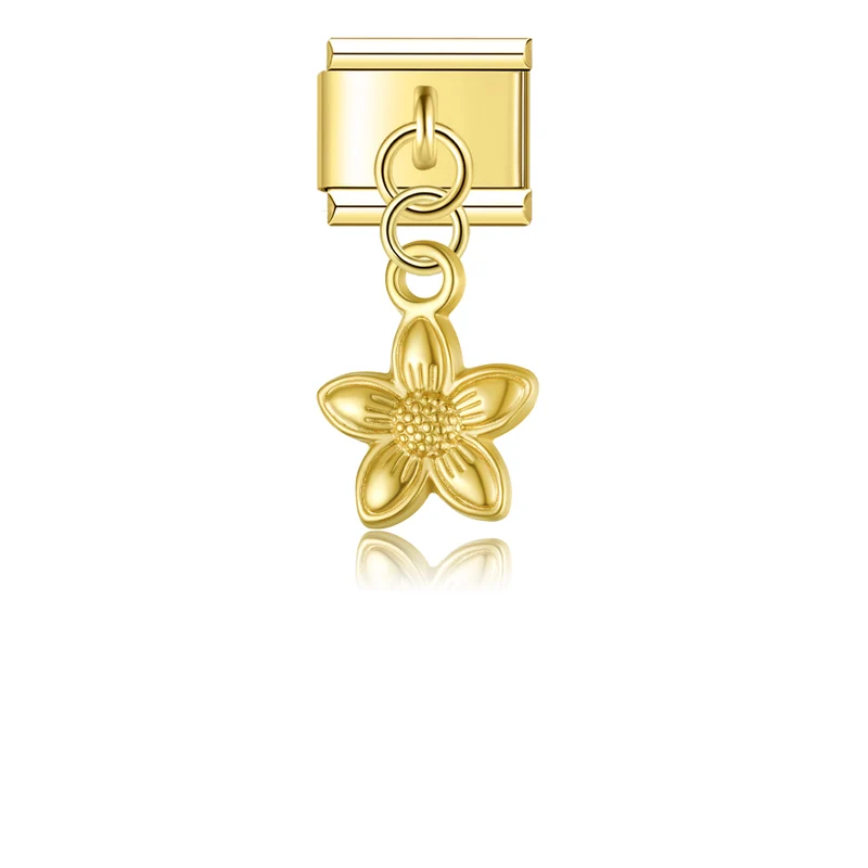 Goldene Blume Anhänger