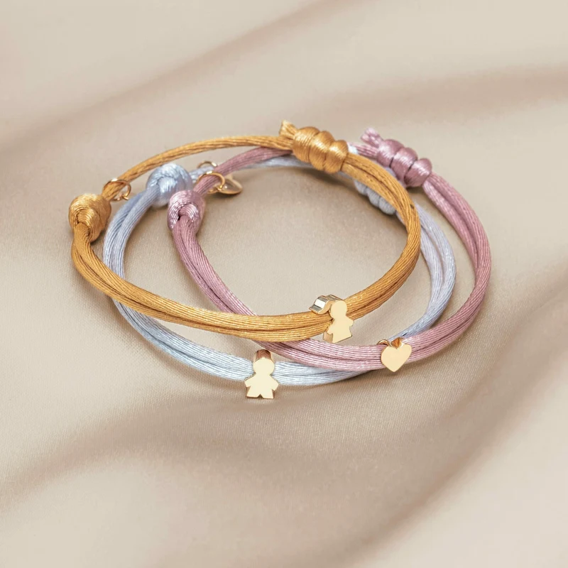 Herknopen 14k Proud Mom Armband - Gepersonaliseerde Armband